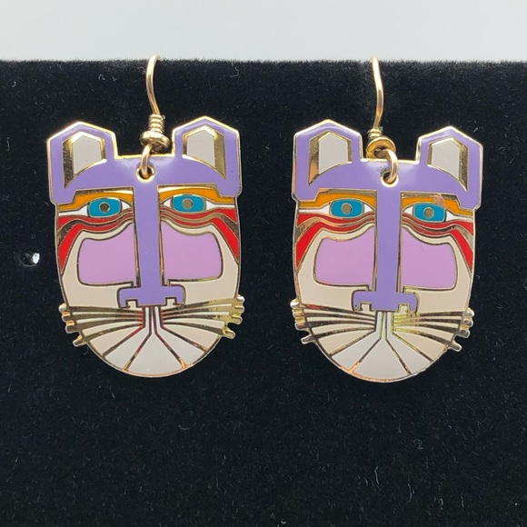 Laurel Burch “Miikio” Vintage 1970s Dangle Earrings - Picture 8 of 8